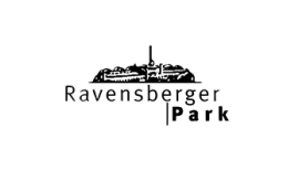 © Ravensberger Park Silhouette Ravensberger Spinnerei und Schriftzug