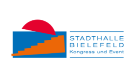© Stadthalle Bielefeld grafische Elemente mit Schriftzug